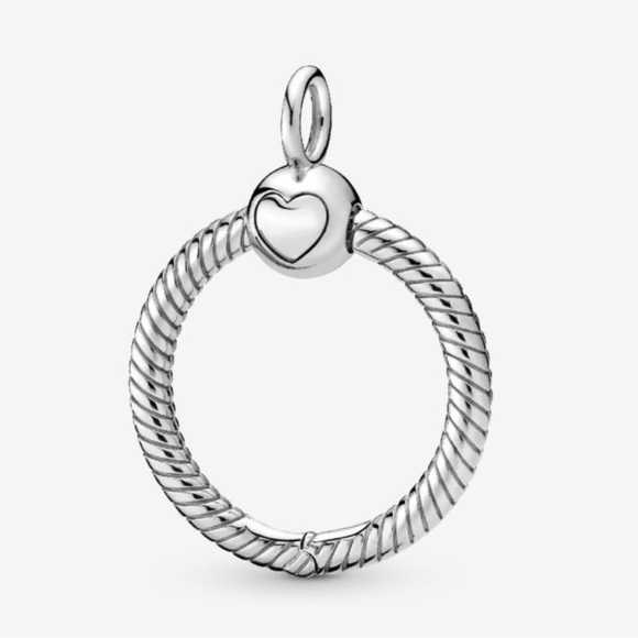 Pandora O Heart Charm Pendant - Authentic/Retired - Picture 1 of 6